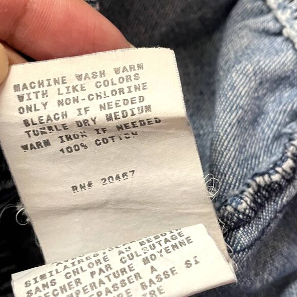 Vintage Chic Medium Wash Blue Denim Grandma Short Pants Size 14 EUC - Picture 9 of 13